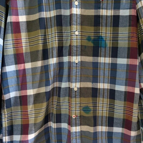 Tommy Hilfiger Men's Button Down Classic Fit Plaid XL Long Sleeve, Project Piece - Picture 3 of 16